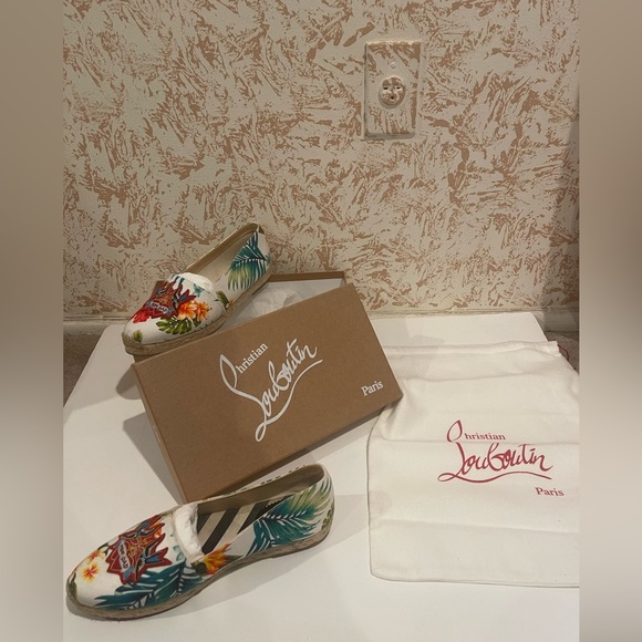 Mom Dad Louboutin Multi colored Espadrilles. - Picture 3 of 7